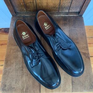 Alden 9901C Plain Toe Blucher in Black Shell 11 B/D